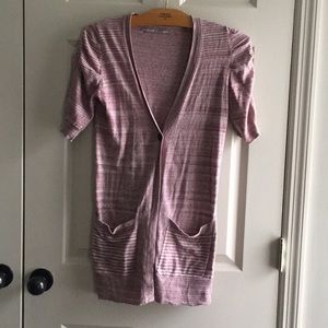 Short Sleeve Long Cardigan